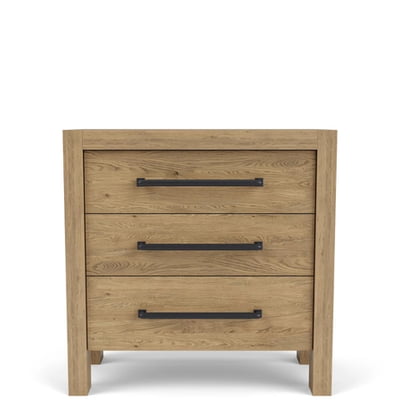 Davie Three Drawer Nightstand