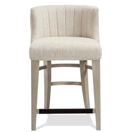 Cascade Upholstered Curved Back Counter Stool