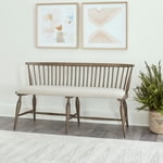 Americana Farmhouse Windsor Bench