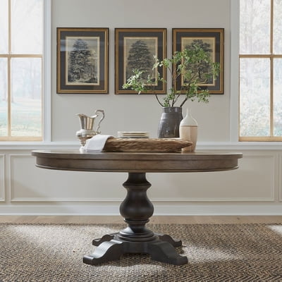 Americana Farmhouse Pedestal Table