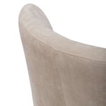 Curved Back Accent Chair