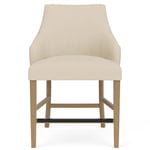 Swoop Arm Upholstered Stool