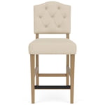 Button Tufted Upholstered Stool