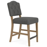 Button Tufted Upholstered Stool