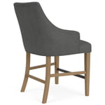 Swoop Arm Upholstered Stool