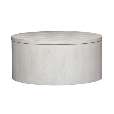 Modern Farmhouse Drum Cocktail Table