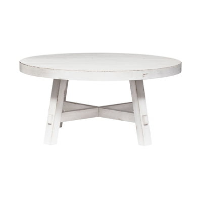 Modern Farmhouse Round Cocktail Table